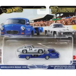 Mattel Cars|Cars, Trucks & Trains*- Team Transport '55 Mercedes-Benz Blaues Wunder & Mercedes-Benz 300 Sl