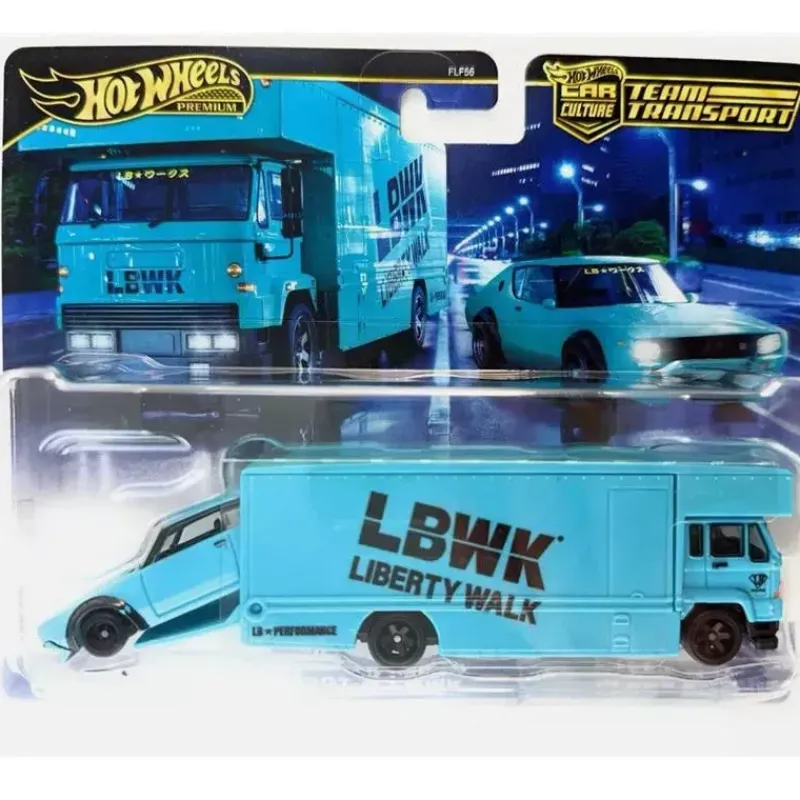 Mattel Cars|Cars, Trucks & Trains*- Team Transport Fleet Flyer & Nissan Skyline 2000Gt-R Lbwk