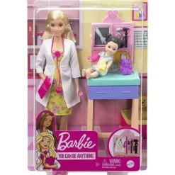 Mattel Barbie|Dolls Accessories*Barbie Pediatrician Playset (Blonde Doll)