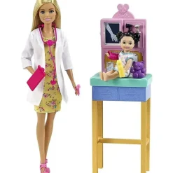 Mattel Barbie|Dolls Accessories*Barbie Pediatrician Playset (Blonde Doll)