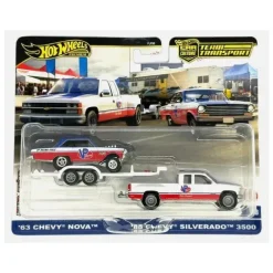 Mattel Cars|Cars, Trucks & Trains*-Team Transport '88 Chevy Silverado 3500 & '63 Chevy Nova