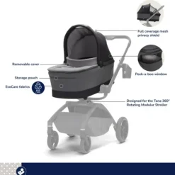 Maxi-Cosi Bassinets & Carrycots*- Carriage Accessory Kindred Collection, Onyx Heritage