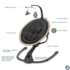 Maxi-Cosi Bouncers, Swings & Rockers*- Cassia Swing, Classic Graphite