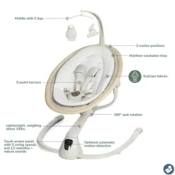 Maxi-Cosi Bouncers, Swings & Rockers*- Cassia Swing, Classic Oat