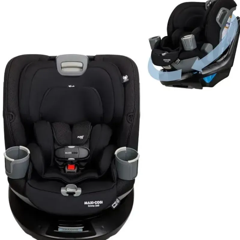 Maxi-Cosi Convertible Car Seats*- Emme 360 All-in-One Rotational Convertible Car Seat, Midnight Black