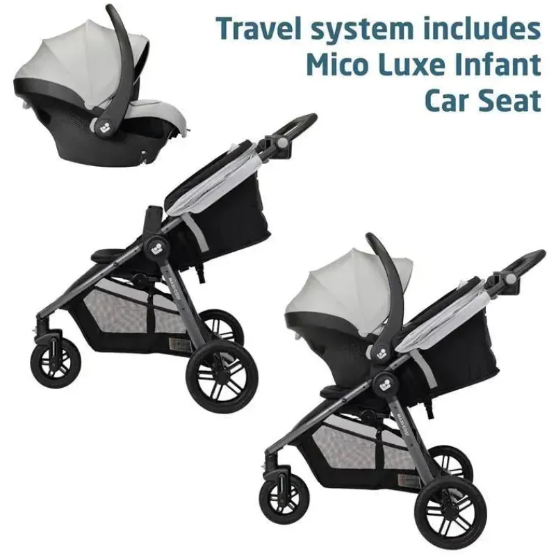 Maxi-Cosi Travel Systems*- Gia XP Luxe 3-Wheel Travel System, Midnight Moon