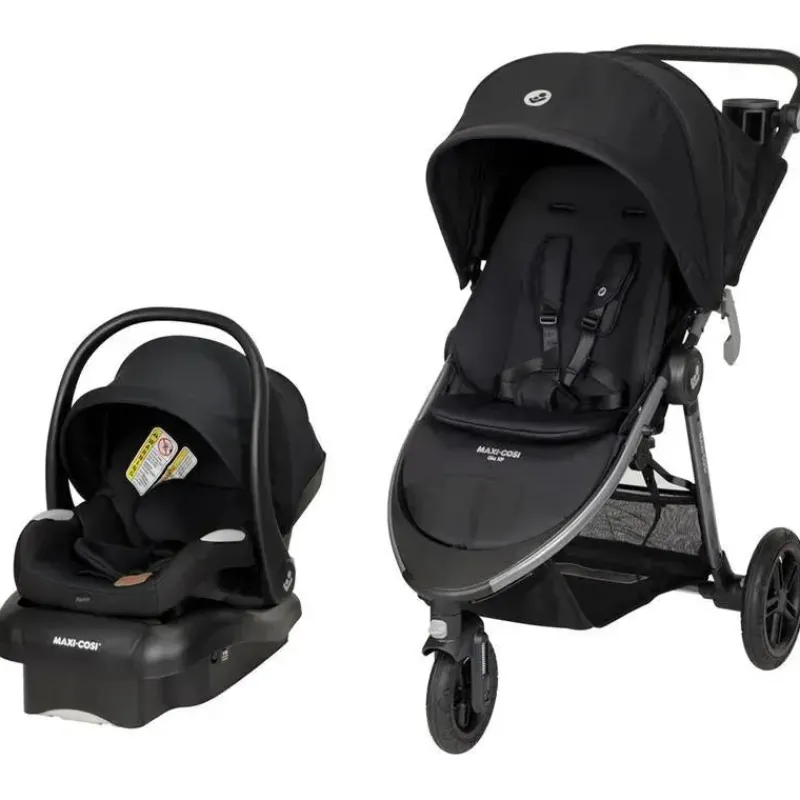 Maxi-Cosi Travel Systems*- Gia XP Luxe 3-Wheel Travel System, Midnight Black