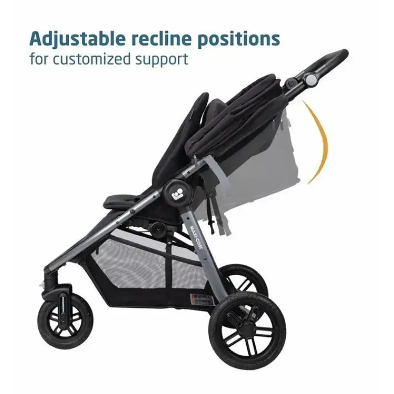 Maxi-Cosi Travel Systems*- Gia XP Luxe 3-Wheel Travel System, Midnight Black