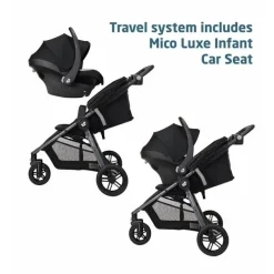 Maxi-Cosi Travel Systems*- Gia XP Luxe 3-Wheel Travel System, Midnight Black