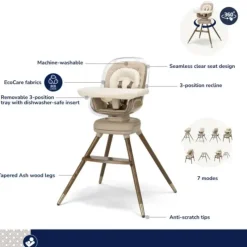 Maxi-Cosi High Chair*- Kiskadee 360 Rotating Highchair Kindred Collection, Natural Heritage