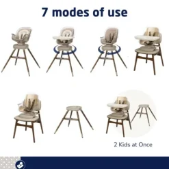 Maxi-Cosi High Chair*- Kiskadee 360 Rotating Highchair Kindred Collection, Natural Heritage