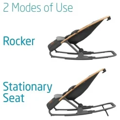 Maxi-Cosi Bouncers, Swings & Rockers*- Kori 2-in-1 Convertible Baby Rocker, Essential Graphite