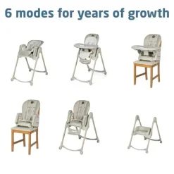 Maxi-Cosi High Chair*- Minla 6-In-1 Adjustable High Chair, Classic Oat