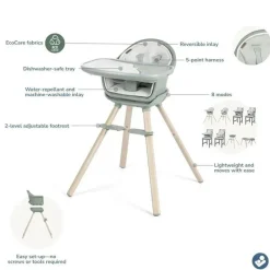 Maxi-Cosi High Chair*- Moa 8-in-1 Highchair, Classic Green