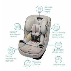 Maxi-Cosi All In One Car Seat|Convertible Car Seats*- Pria Max All-In-One Convertible Car Seat, Desert Wonder