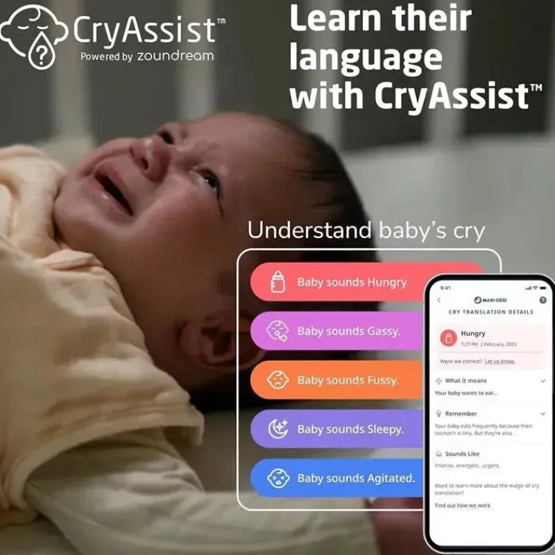 Maxi-Cosi Cool Baby Products|Wi-Fi Monitors*- See Pro 360 Baby Monitor with CryAssist™ AI Cry Translation