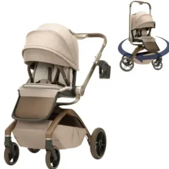Maxi-Cosi Top Strollers|Cool Baby Products*- Tana 360 Rotating Modular Stroller Kindred Collection, Natural Heritage