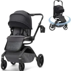 Maxi-Cosi Single Strollers*- Tana 360 Rotating Modular Stroller Kindred Collection, Onyx Heritage
