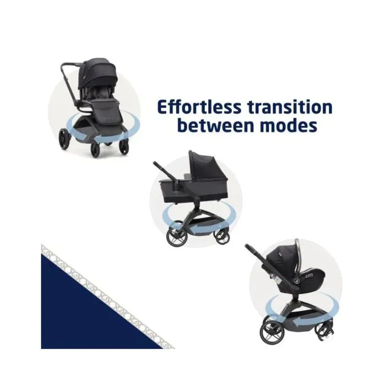 Maxi-Cosi Single Strollers*- Tana 360 Rotating Modular Stroller Kindred Collection, Onyx Heritage
