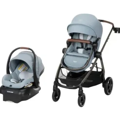 Maxi-Cosi Travel Systems*- Zelia 2 Luxe 5-in-1 Modular Travel System, New Hope Grey