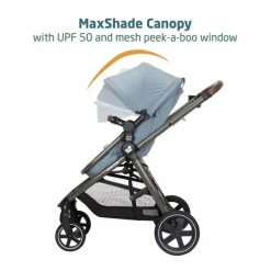 Maxi-Cosi Travel Systems*- Zelia 2 Luxe 5-in-1 Modular Travel System, New Hope Grey