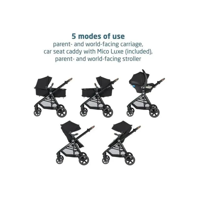Maxi-Cosi Travel Systems*- Zelia Luxe + Travel System, Arctic Frost