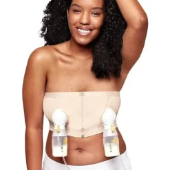 Medela Nursing Bras*- Hands-Free Pumping Bustier, Chai