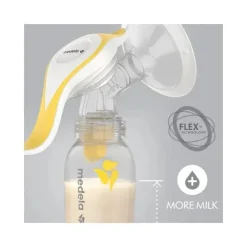 Medela Breast Pumps*- Manual Breast Pump with Flex Shields Harmony Single Hand