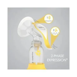 Medela Breast Pumps*- Manual Breast Pump with Flex Shields Harmony Single Hand