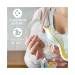 Medela Breast Pumps*- Manual Breast Pump with Flex Shields Harmony Single Hand