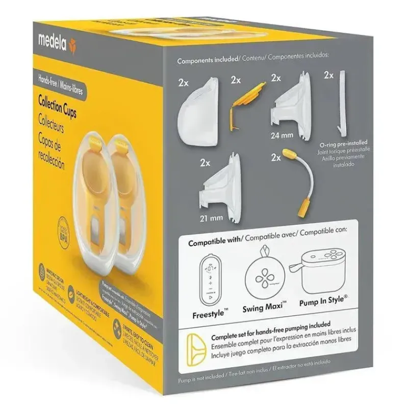 Medela Breast Pumps*- 2Pk Hands Free In Bra Collection Cups Breast Pump