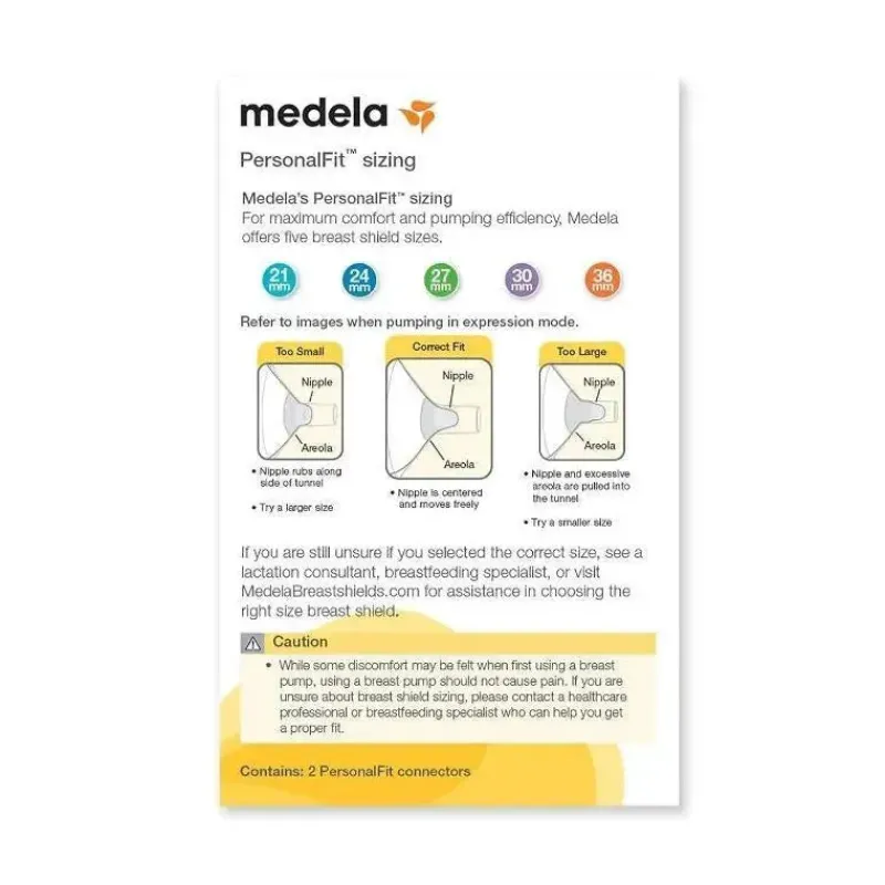 Medela Breast Pump Accessories*- 2Pk PersonalFit Breast Pump Shield (Spare Part)