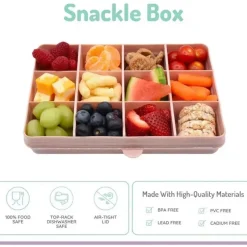 Melii Food Jars & Snack Cups|Dishes, Utensils & Food Containers*- 12 Compartments Divided Snack Container, Pink
