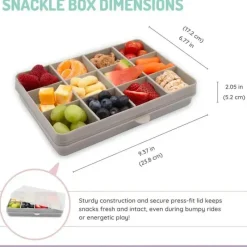 Melii Food Jars & Snack Cups|Dishes, Utensils & Food Containers*- 12 Compartments Divided Snack Container, Grey