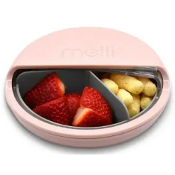 Melii Food Jars & Snack Cups|Dishes, Utensils & Food Containers*- 3 Compartments Spin Snack Container, Pink