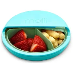 Melii Food Jars & Snack Cups|Dishes, Utensils & Food Containers*- 3 Compartments Spin Snack Container, Blue