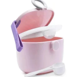 Melii Food Storage*- Baby Formula Storage Container with Integrated Scoop 400ml / 13.5oz Capacity, Pink