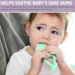 Melii Baby Shark*- Baby Teethers, 100% Food Grade Silicone, Multiple Textures, BPA Free, Dino & Shark