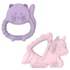 Melii Toys For 0-12 Months|Gift For Baby*- Baby Teethers, 100% Food Grade Silicone, Multiple Textures, BPA Free, Unicorn & Cat