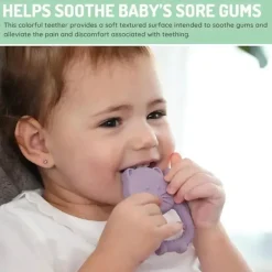 Melii Toys For 0-12 Months|Gift For Baby*- Baby Teethers, 100% Food Grade Silicone, Multiple Textures, BPA Free, Bulldog & Cat