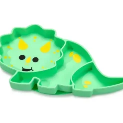 Melii Suction Plates & Bowls|Dishes, Utensils & Food Containers*- Divided Silicone Suction Plate, Dinosaur