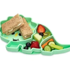 Melii Suction Plates & Bowls|Dishes, Utensils & Food Containers*- Divided Silicone Suction Plate, Dinosaur
