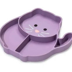 Melii Suction Plates & Bowls|Dishes, Utensils & Food Containers*- Divided Silicone Suction Plate, Cat