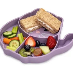 Melii Suction Plates & Bowls|Dishes, Utensils & Food Containers*- Divided Silicone Suction Plate, Cat