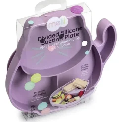 Melii Suction Plates & Bowls|Dishes, Utensils & Food Containers*- Divided Silicone Suction Plate, Cat