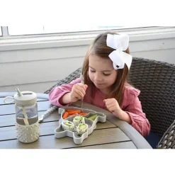 Melii Suction Plates & Bowls|Dishes, Utensils & Food Containers*- Divided Silicone Suction Plate, Bulldog
