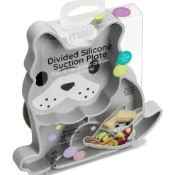 Melii Suction Plates & Bowls|Dishes, Utensils & Food Containers*- Divided Silicone Suction Plate, Bulldog