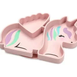Melii Suction Plates & Bowls|Dishes, Utensils & Food Containers*- Divided Silicone Suction Plate, Unicorn