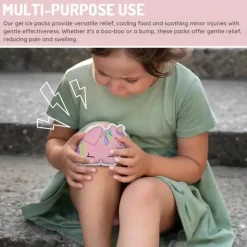 Melii Gadgets & Accessories*- Gel Ice Packs, 2 Pack, Keep Lunches and Snacks Cool, Reusable, Unicorn & Cat
