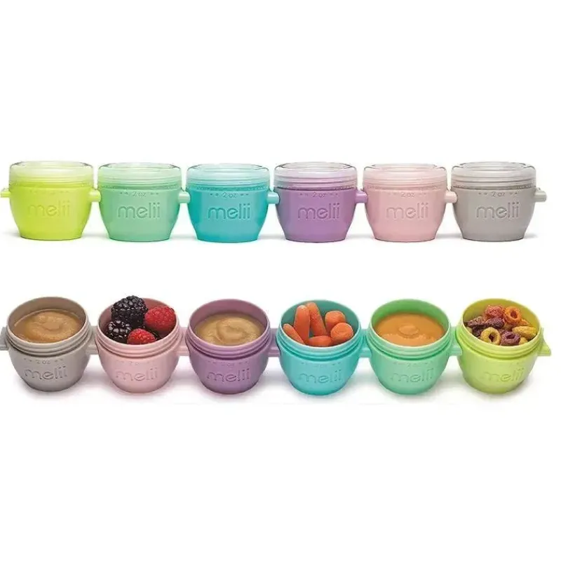 Melii Food Storage*- 2Oz Snap & Go Baby Food Storage Containers with lids